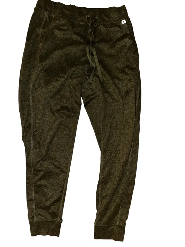Gap GapFit Brushed Tech Jersey Joggers Dark Olive Loungewear Workout Small - Image 5