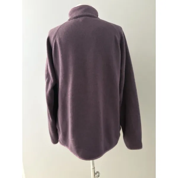 Eddie Bauer Dusty Purple Fleece 1/4 Zip Pullover Jacket Women’s Size XL - Image 4