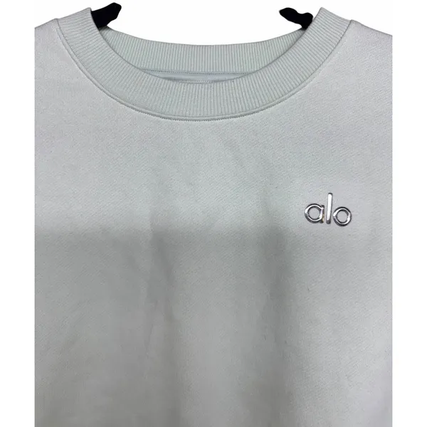 Aloha Island Alo Yoga Cropped Accolade Crew Neck Pullover Sweatshirt Spearmint Size Medium‎ - Image 3