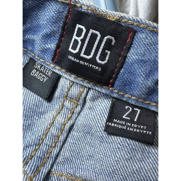 BDG Urban Outfitters Jeans 27 Skater Baggy Distressed Wide Leg High-Rise - Image 7