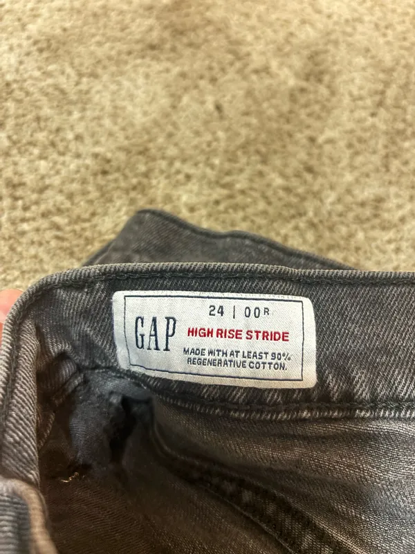 GAP high rise black jeans - Image 2