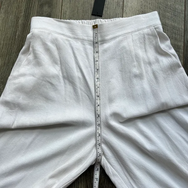 Lulu’s NWT Sail With Me White High-Waisted Wide-Leg Pants Palazzo Size Medium - Image 10