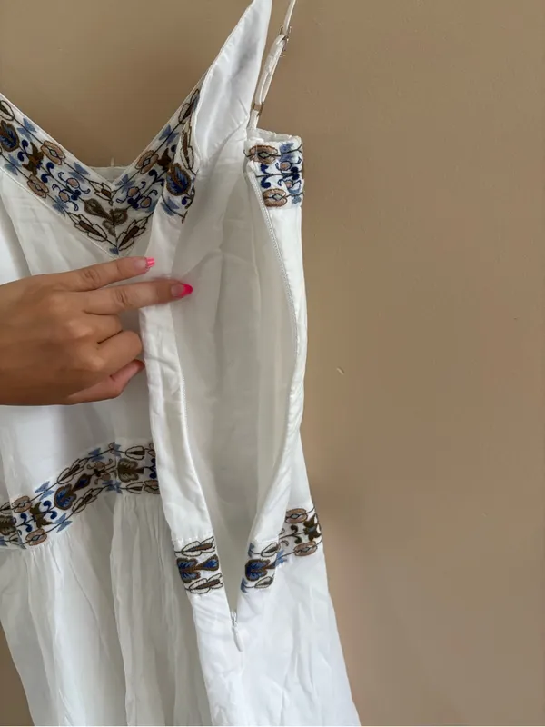 Abercrombie & Fitch V-Neck Flowy Mini Skort Dress Size Small Tall Boho Vacation - Image 10