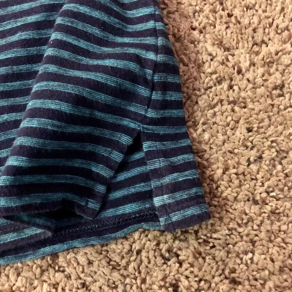 Coldwater Creek Striped Top Womens S8 Used Blue - Image 8