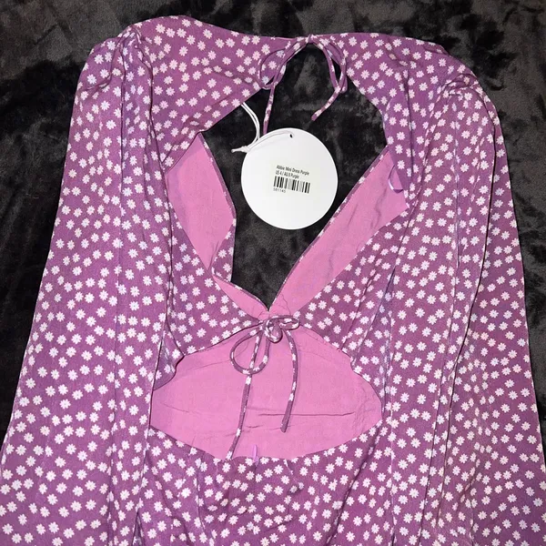 Princess Polly Abbie Mini Dress in Purple Size 4 New with tag - Image 9