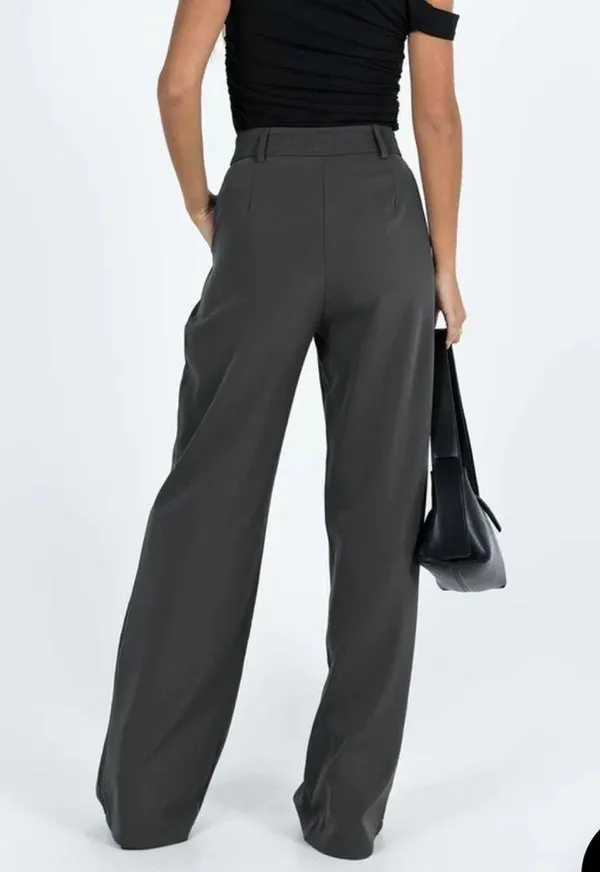 Princess Polly archer pants slate size 6 - Image 5