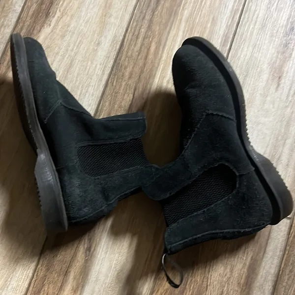 Dr. martens  black suede flora booties - Image 5