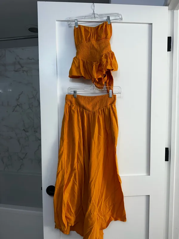 Free people orange co-ord set - Image 4