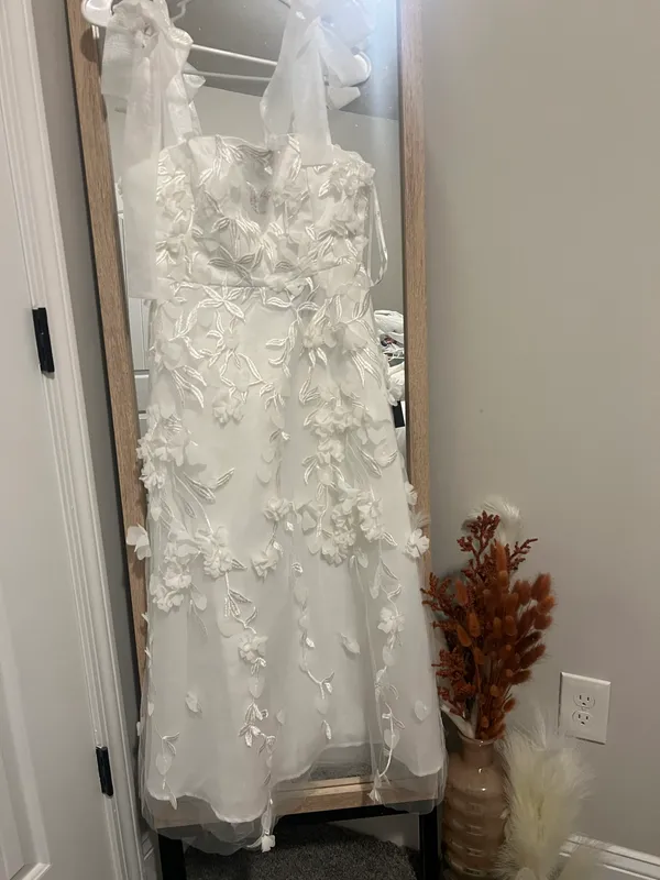 Lulus Midi 3D Floral Dress - Image 3