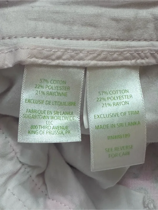 Lilly Pulitzer Pink & Green Scallop-Hem Shorts size 4 - Image 8