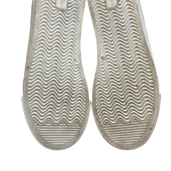 Gianni Bini Shoes Womens Size 7 White Pearl Embellished Low Top Leather Sneakers - Image 10