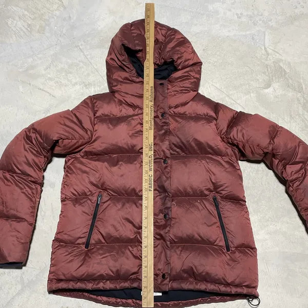 Lululemon Wunder Puff Coat Jacket Puffer 600 Down Size 4 Sunset Orange *STAINED* - Image 12