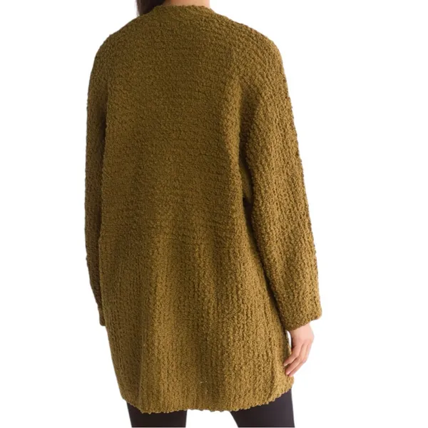 Bobeau Open Front Patch Pocket Popcorn Cardigan Size XL - Image 2