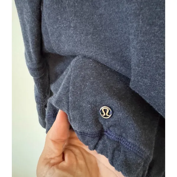 Lululemon Heavyweight Cinch Pocket Jacket Sweater Navy Blue Size 4 - Image 7