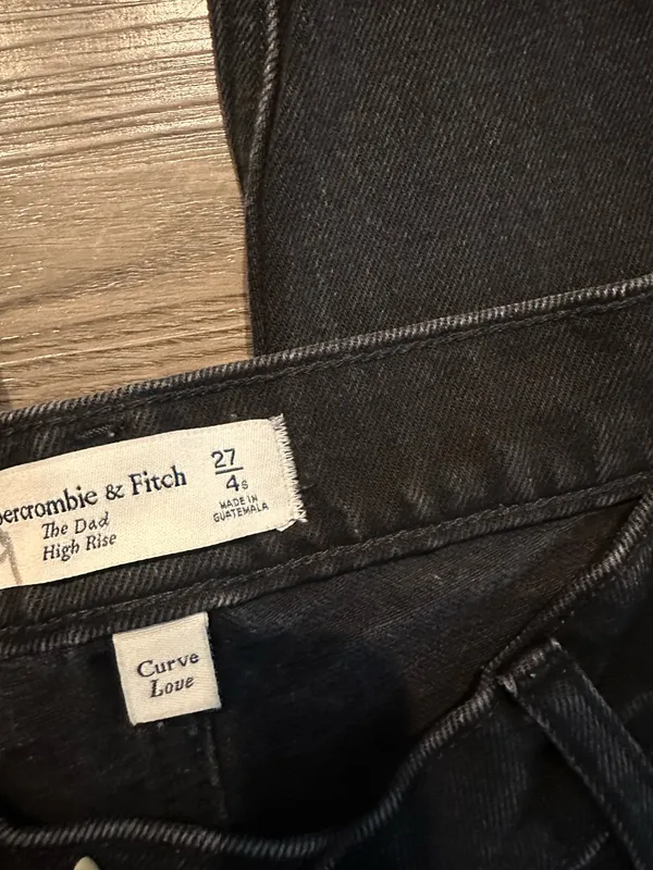 Abercrombie & Fitch curve love cross over black jeans - Image 2