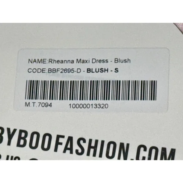 NWT Babyboo Rheanna Blush Pink Satin Strapless Cowl Neck Maxi Dress Women Size S - Image 15