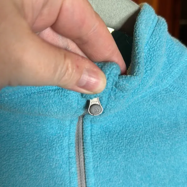 The North Face Polartec Classic Turquoise Fleece Quarter Zip Pullover Size Small - Image 7