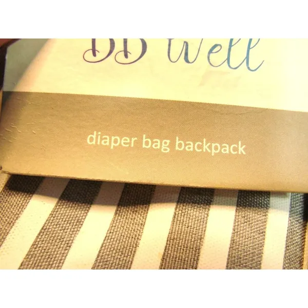 BB Well Diaper Bag Backpack with PEVA Waterproof Changing Pad Spacious Pockets Gray - Image 5