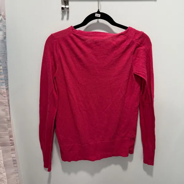Gap V-Neck Button Front Cardigan Size S Pink Lightweight Knit Sweater - Image 3
