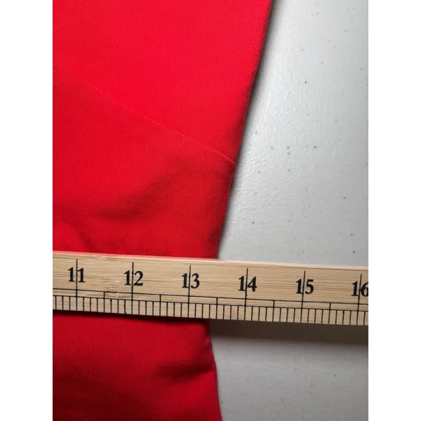 Zara Red Orange Spaghetti Strap‎ Cut Out Cocktail Mini Dress Medium Cotton Blend - Image 7