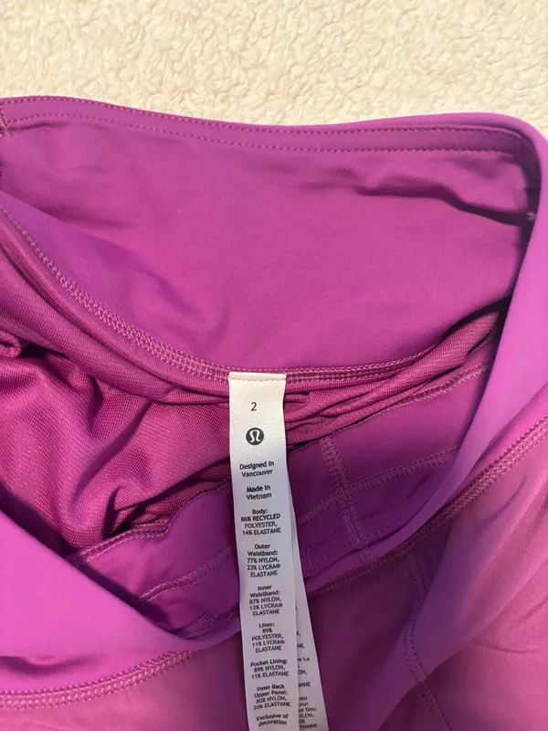 Lululemon Magenta Speed Up Shorts 4" - Image 3