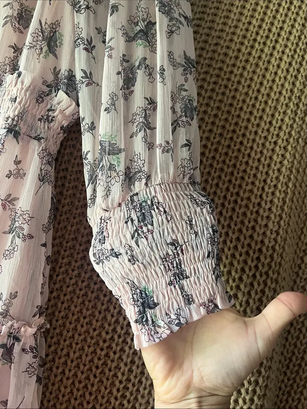 Hayden Pink Floral Off-Shoulder Ruffle Dress - Image 6