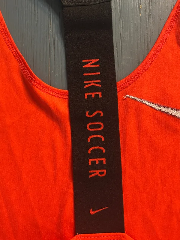 Nike Soccer Women’s Bright Orange/Red Athletic Tank - Racerback Performance | S - Image 8