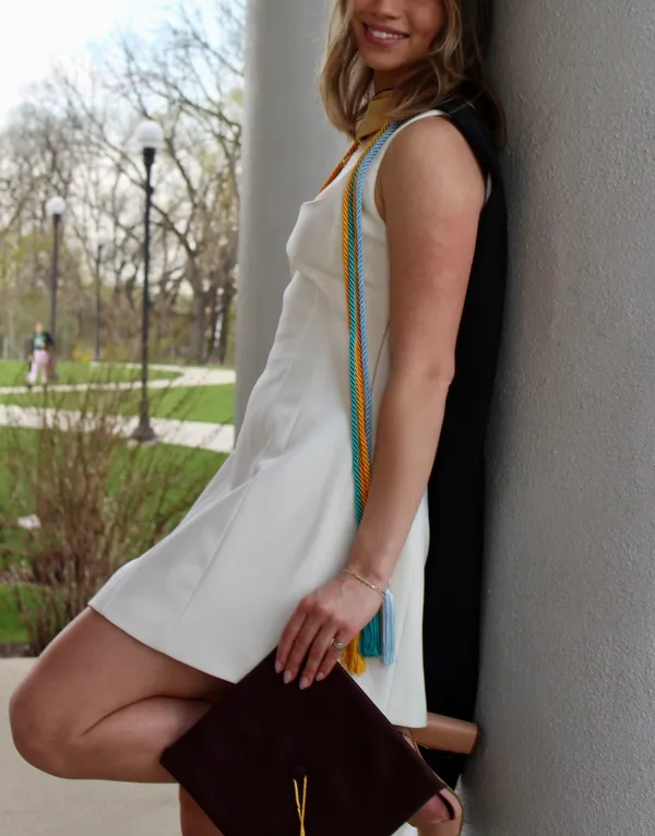 Lysandre Crepe Mini Dress - Ivory Size: XS - Image 3