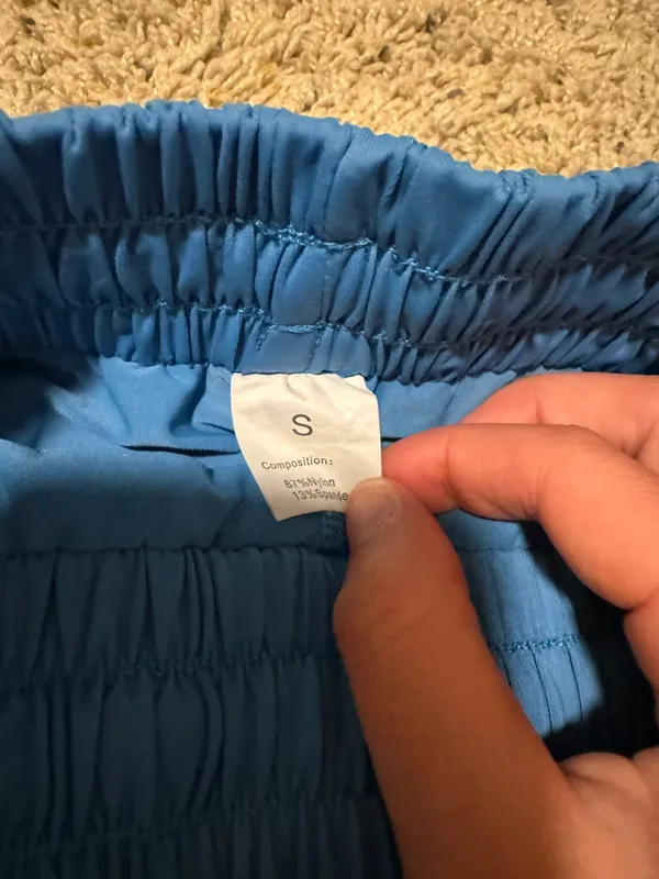 blue flowy shorts - Image 3