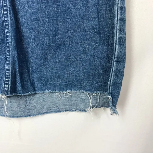Madewell Denim Step‎ Hem Shift Mini Dress XS - Image 6
