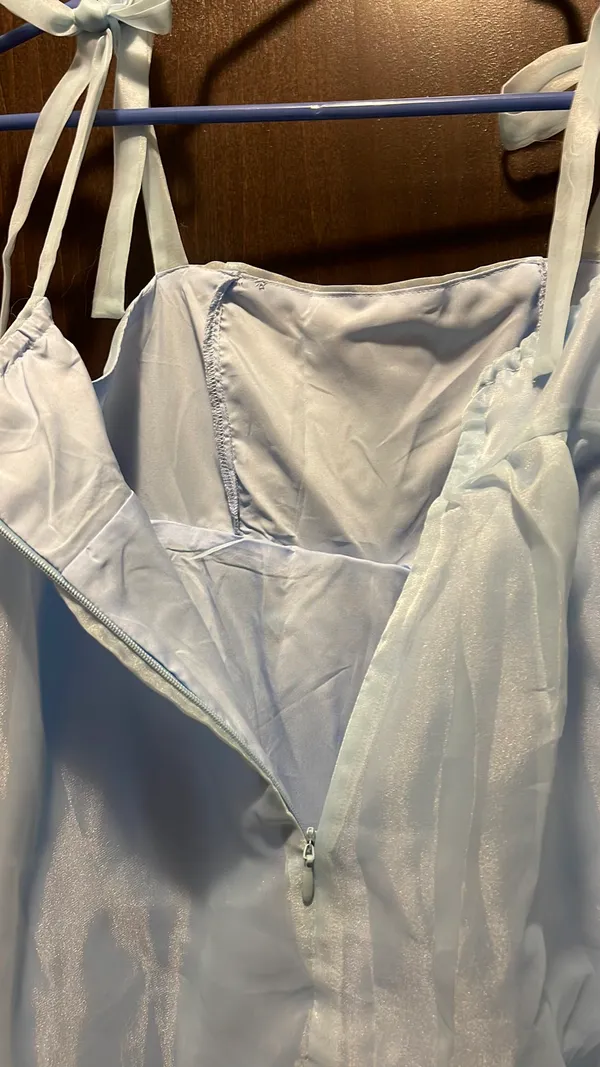 Boutique Baby Blue Dress - Image 3