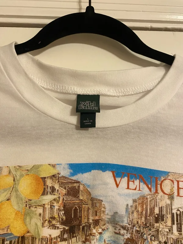 NWOT Venice White Cropped Tee - Image 2
