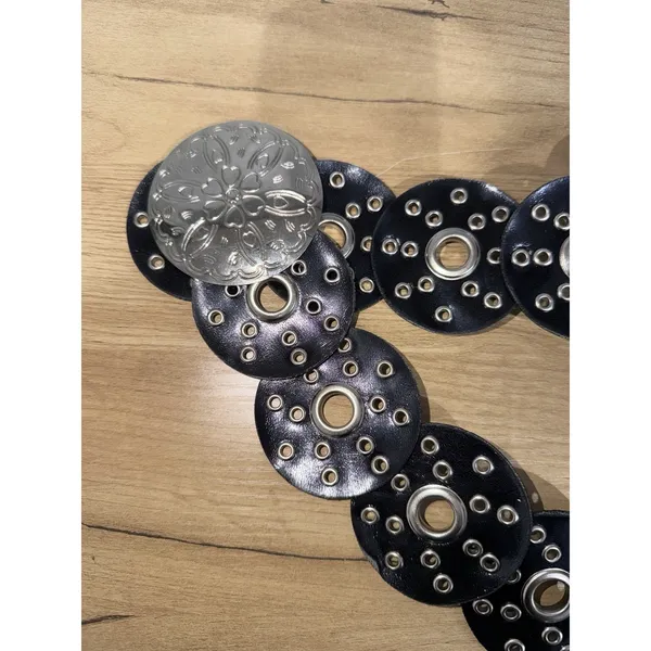 Boho Concho Belt Heart Buckle Western Boho Hobo - Image 2