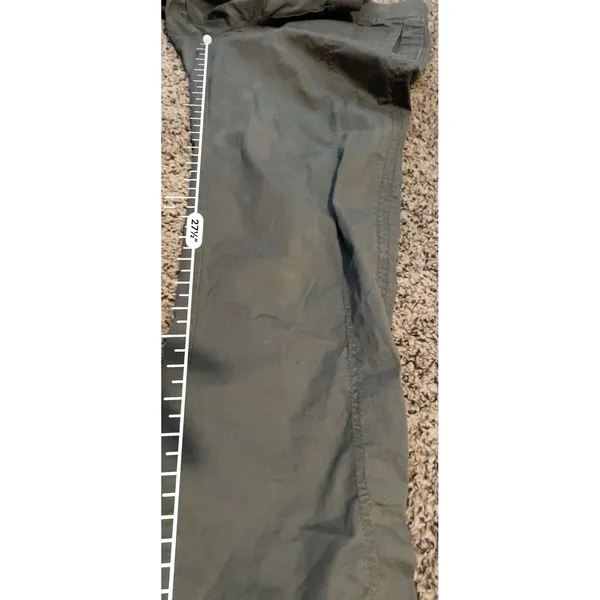 Eddie Bauer Womens Olive Green Pull On Elastic Waist Straight Leg Pants Size‎ 8 - Image 8