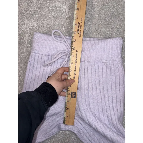 Free People Intimately Around the Clock Cozy Jogger Pants Purple Ribbed, Size Xs - Image 8