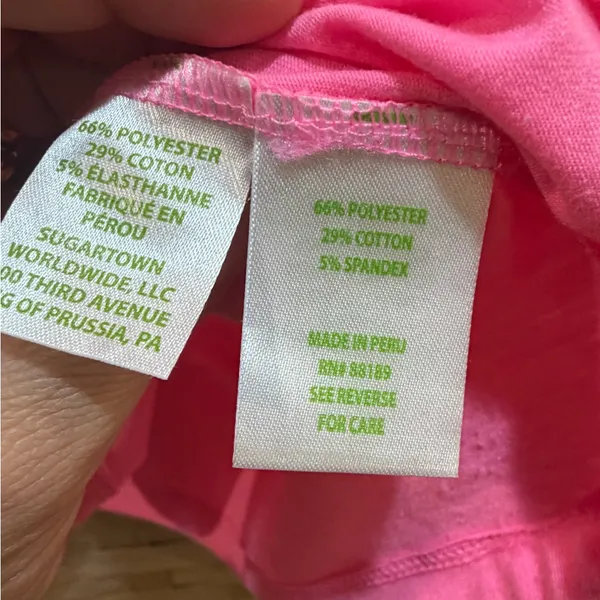 Lilly Pulitzer Bright Pink Ruffle Shoulder Tank Top Size XS EUC - Image 5