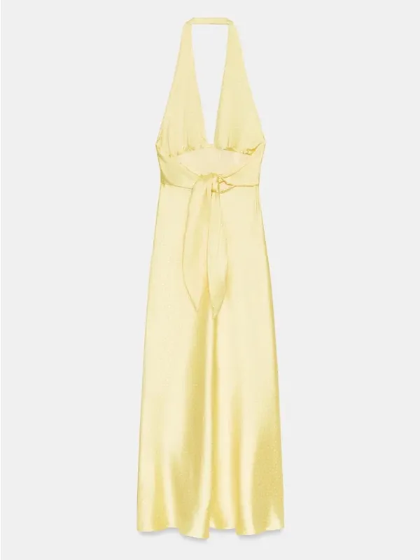 Zara Polka Dot Satin Effect Midi Dress - Image 15