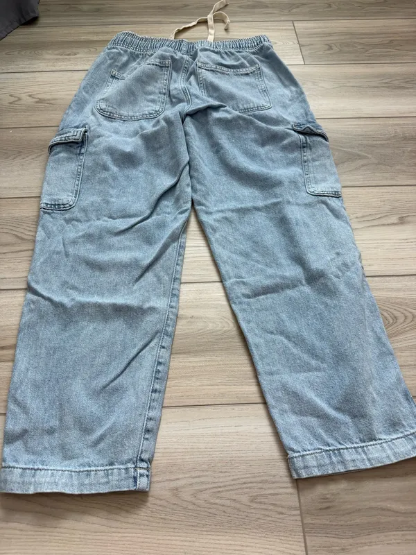 GAP Blue Mid Rise Easy Cargo Jeans - Image 5