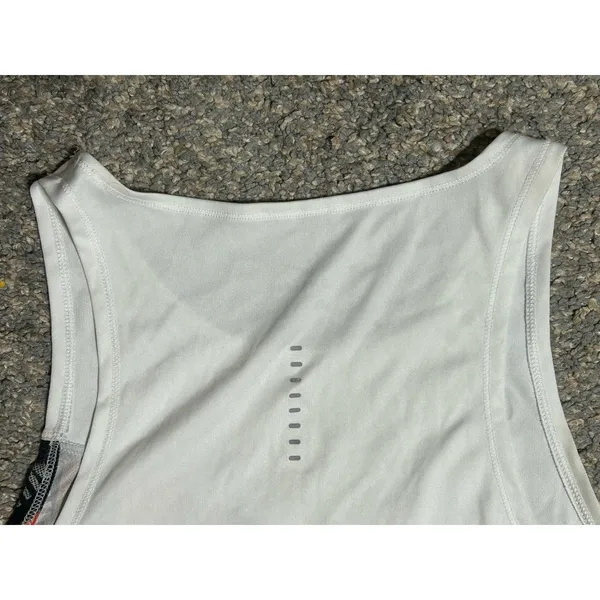 Nike Dri-FIT Graphic Running Tank Top Women's Small White Orange Oregon Beavers - Image 12