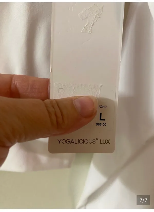 Yogalicious women’s white cropped athletic jacket L - Image 7