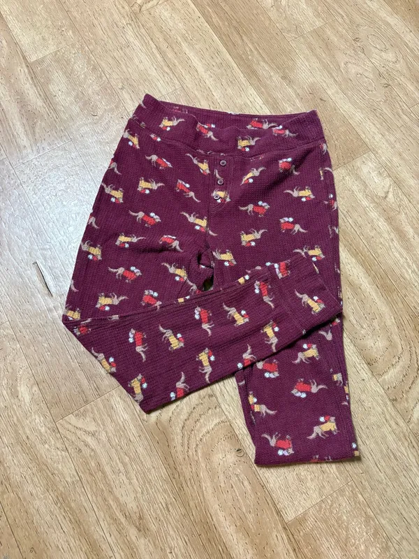 Aerie Long Sleeve & Long Pants Waffle Style Pajama Set - Size Small (both) - Image 6