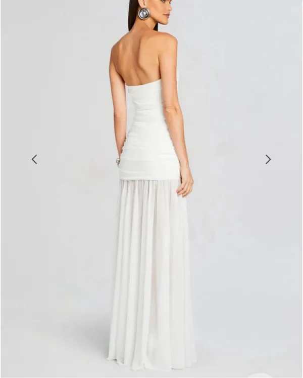 Boutique Formal Dress white - Image 5