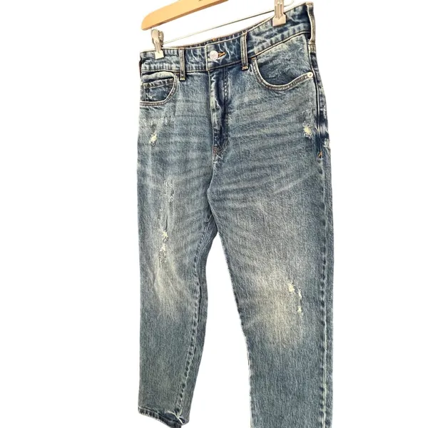 Pilcro Jeans Women 25 Blue‎ Distressed Mom High Rise Denim Stretch Festival - Image 2