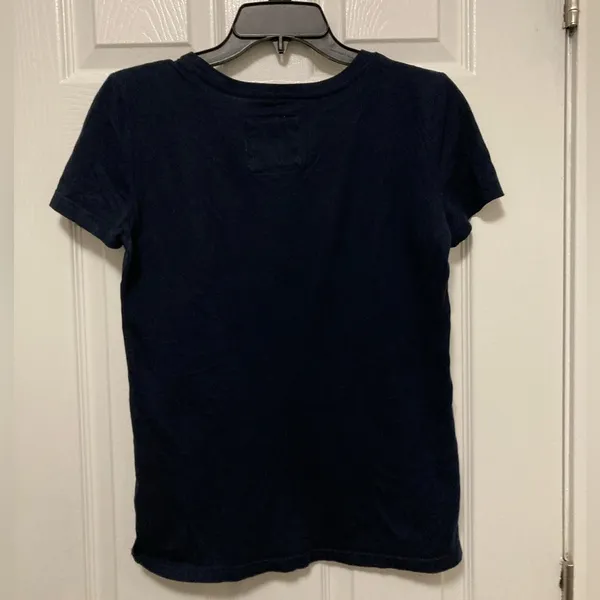 *Abercrombie & Fitch Vintage Y2K Navy Moose Mascot Graphic Short Sleeve Shirt - Image 5