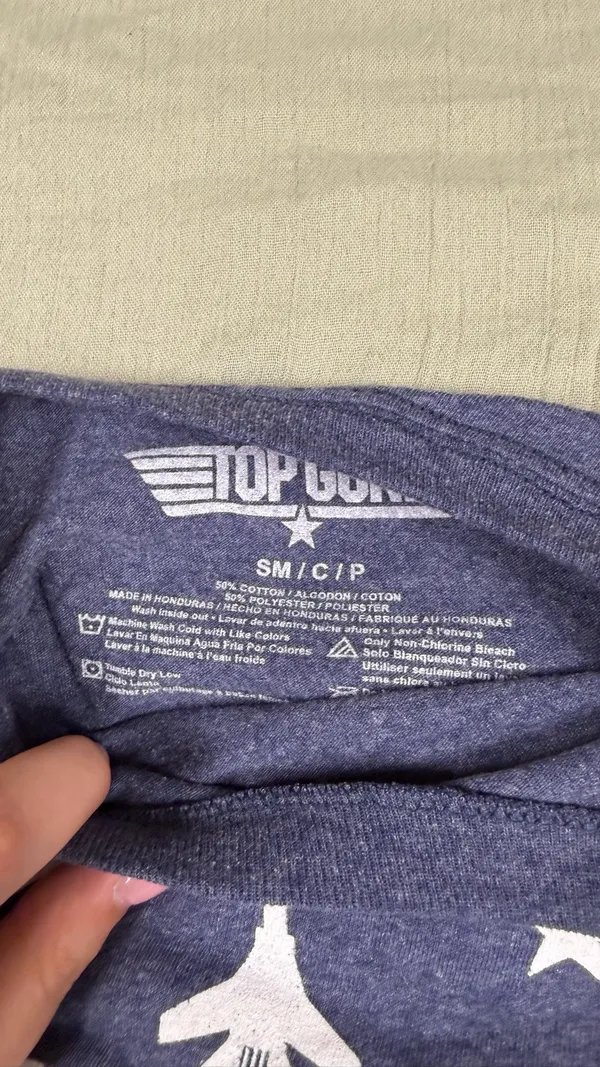 Top gun t shirt Purple Size M - Image 2