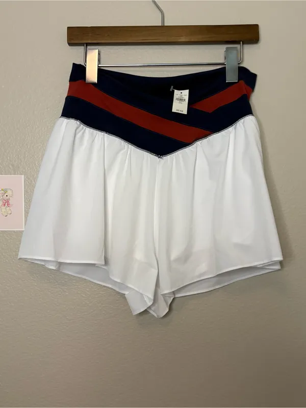 Aerie real me Fourth of July patriotic shorts women large casual sporty - Image 2