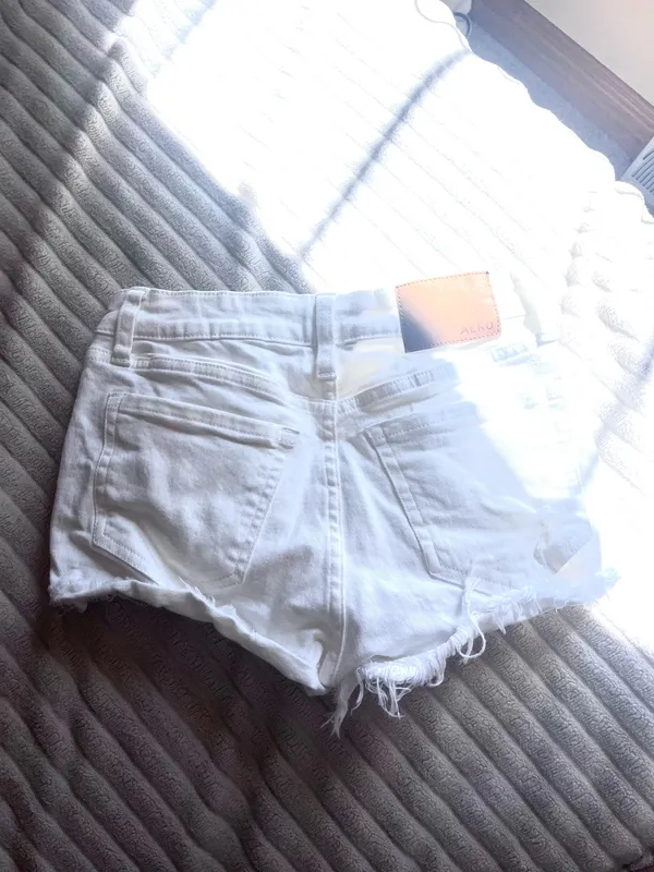 White Aeropostale Jean Shorts - Image 2
