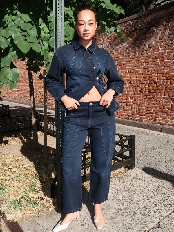 Damson Madder Juli Jeans in Wavy Seams 2 - Image 5