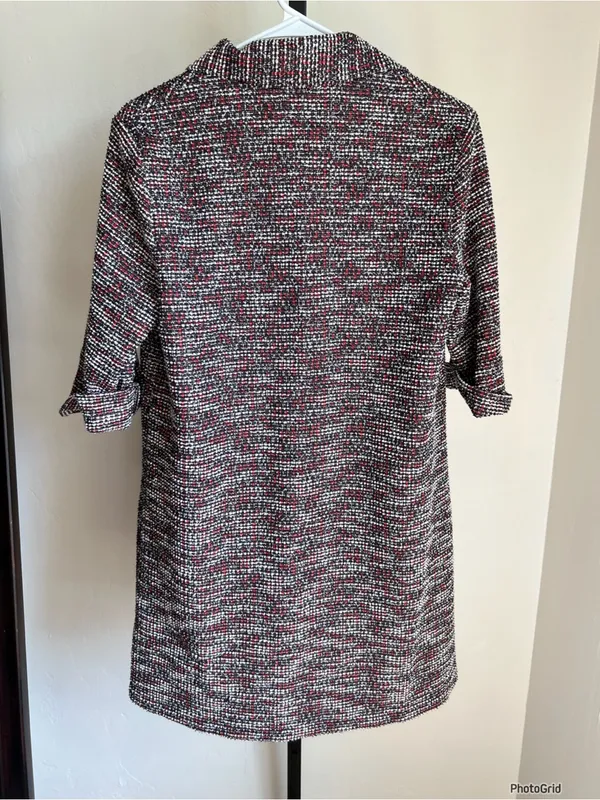 Tuckernuck Scout Tweed Jewel Flower Button Dress XS - Image 4