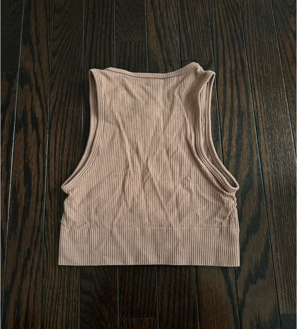 Skims Ribbed Tan Tank - Image 2